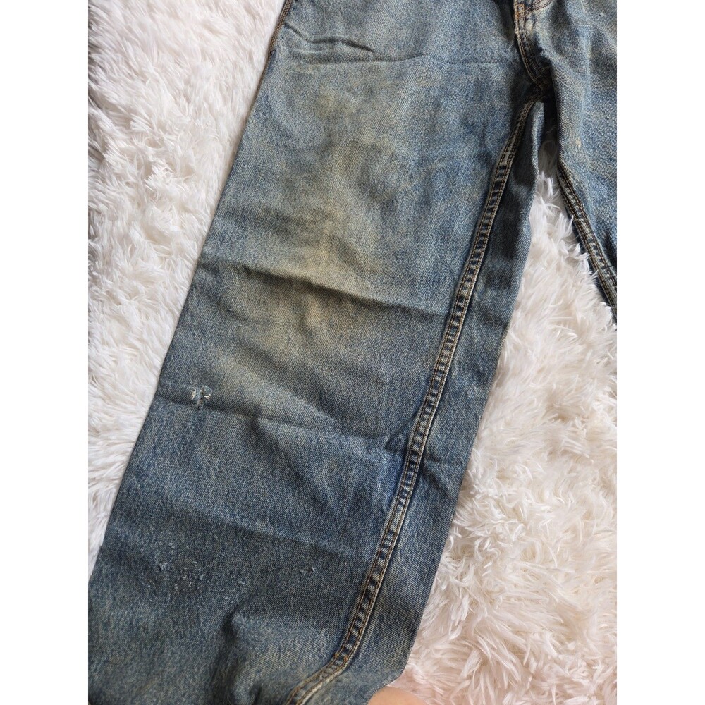 US Polo Assn Carpenter Jeans 31 X 32 Relaxed Wide Leg Distressed Vintage - Picture 9 of 16